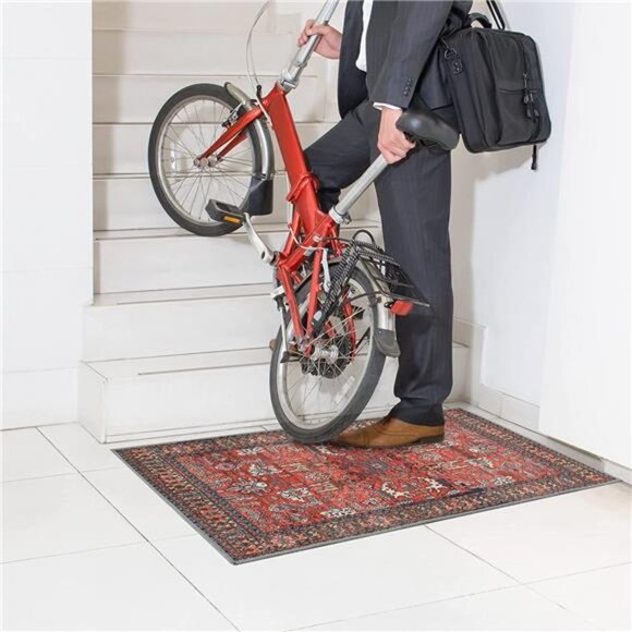 20"x31.5", Retro Entryway Rugs Front Door Mat Non Slip Welcome Doormat - Picture 3 of 6